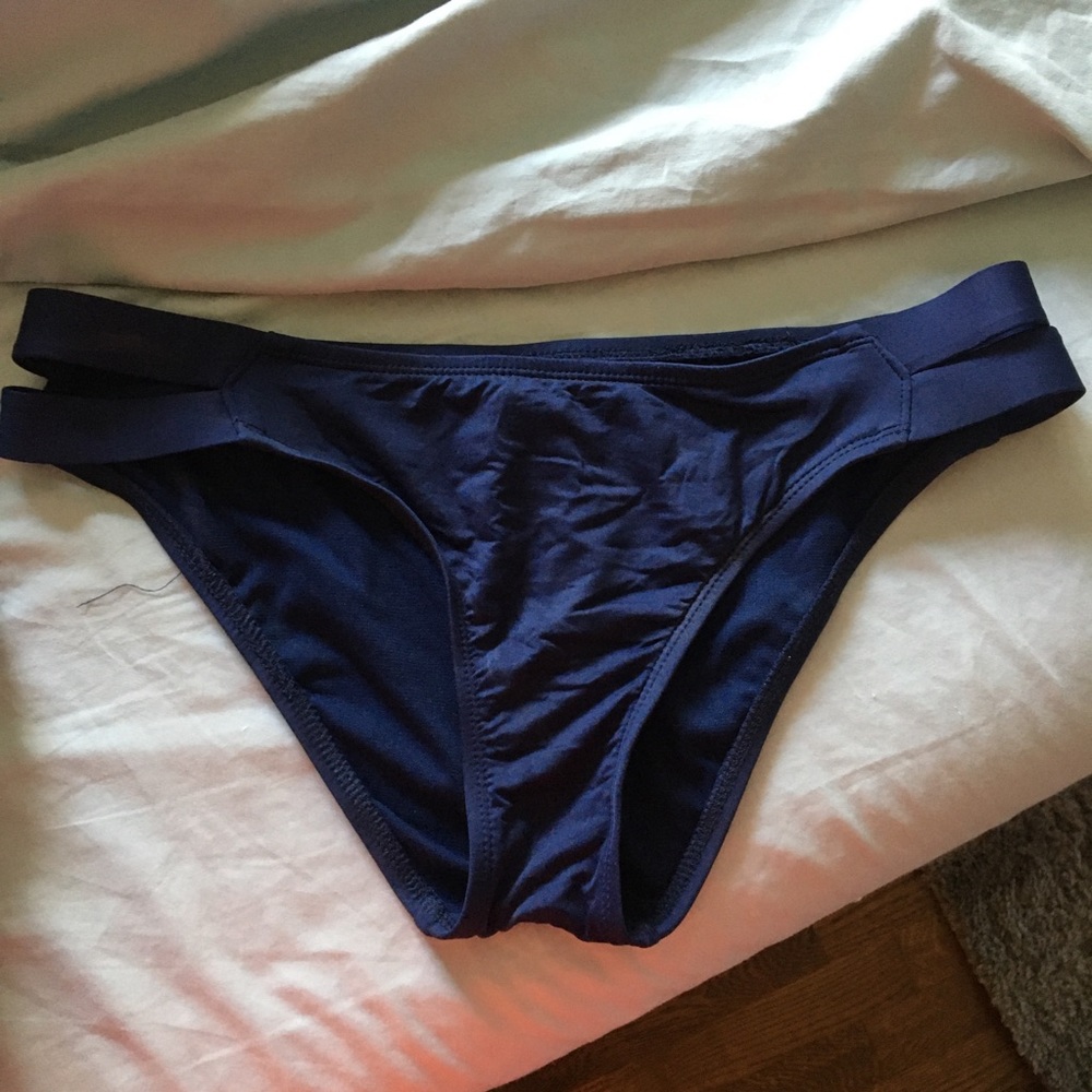 Navy bathing suit bottoms